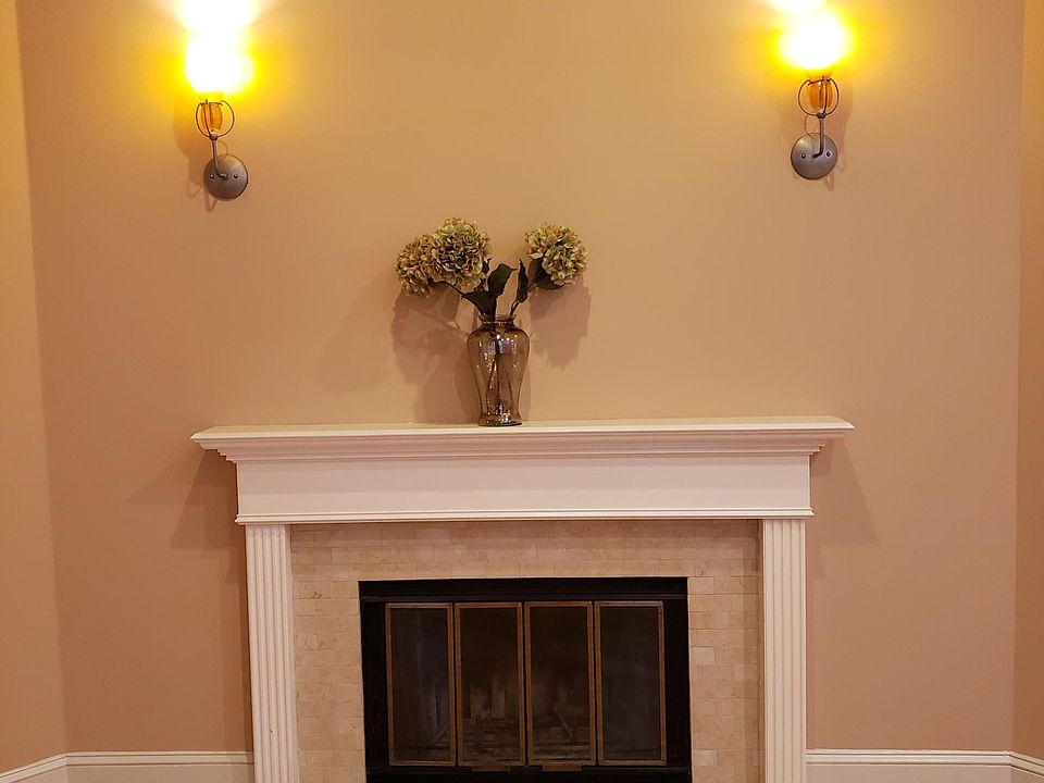Wood burning fireplace - small logs only.
