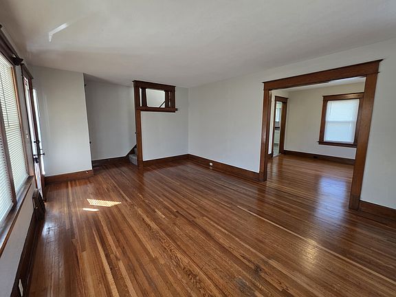 Living room into dining room