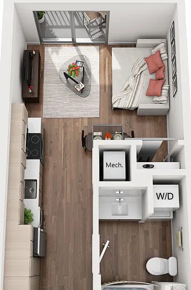 S1c floor plan La Plaza Village