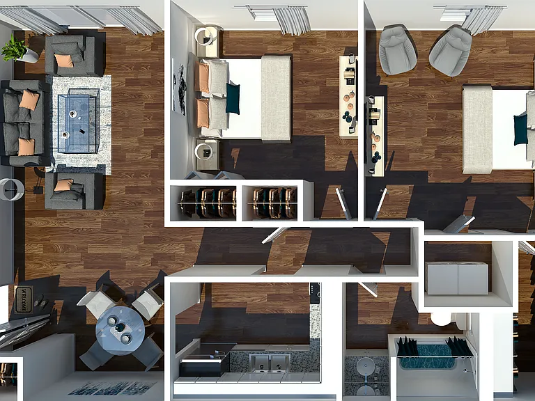 2 Bedroom 1 Bath 2 Bedroom 1 Bath