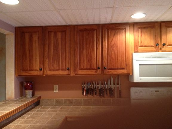 Updated Hickory cabinets