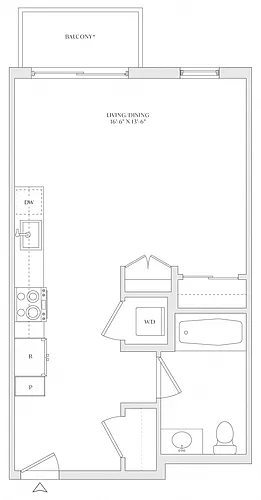 Floor plan Studio-S2e