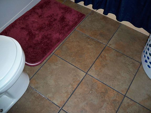 brand new tile in bathroom