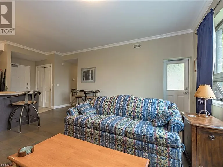 Door to the right leads to private patio.