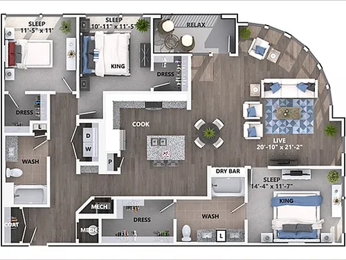 Floor plan D6