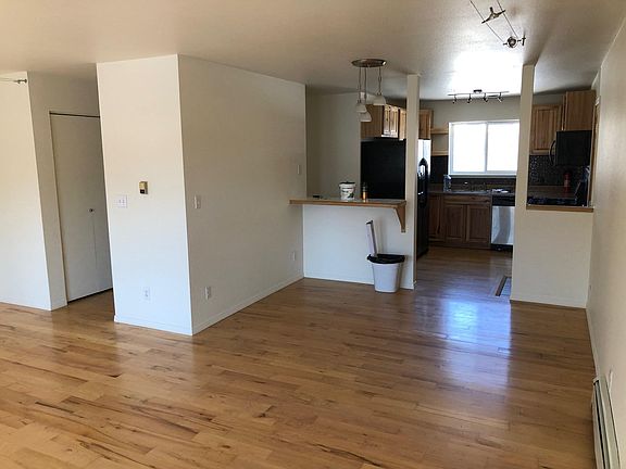 Open kitchen area facing East.