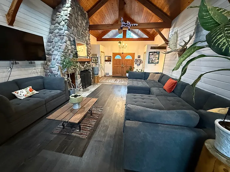 Living room from Deck view