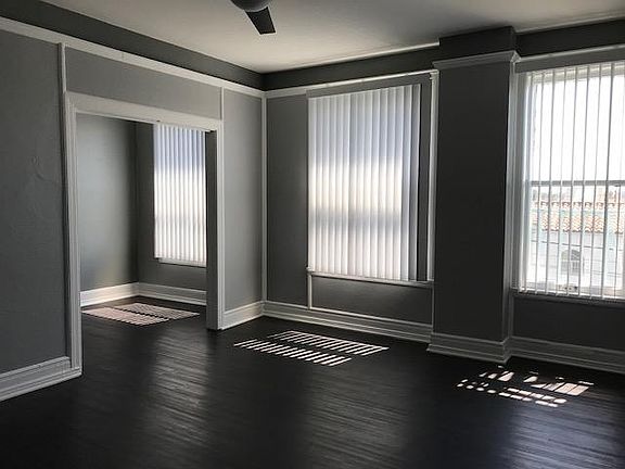 Unit 1 Bedroom/Living room into kitchen