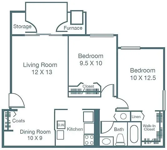 Floor plan 2 Bedroom