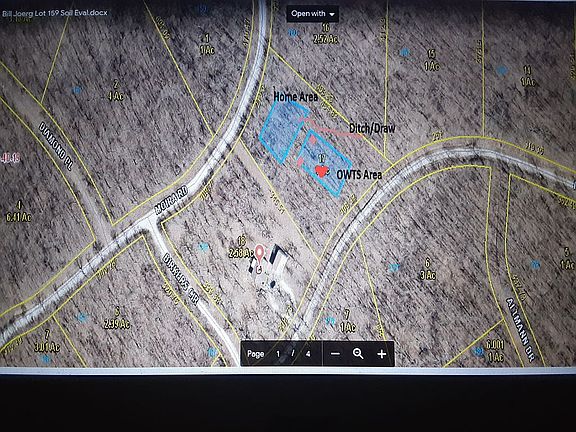 Poss. home/septic area.
