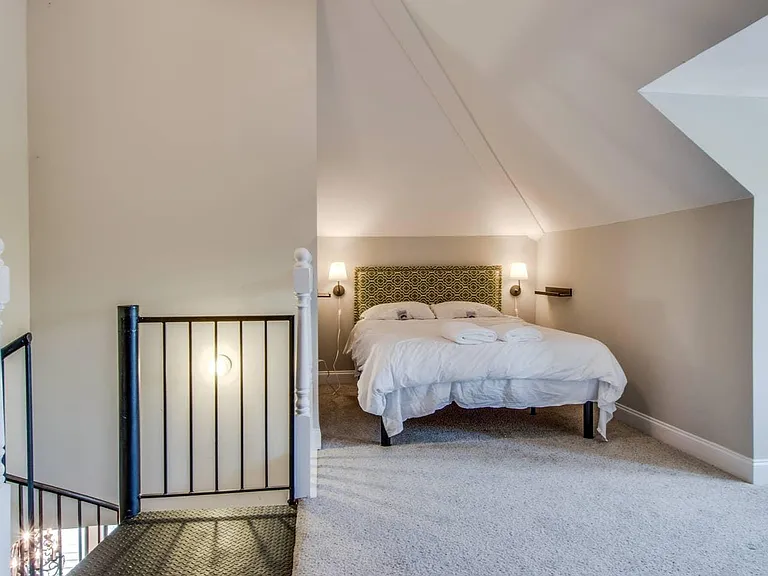 Bedroom 2 up the spiral staircase