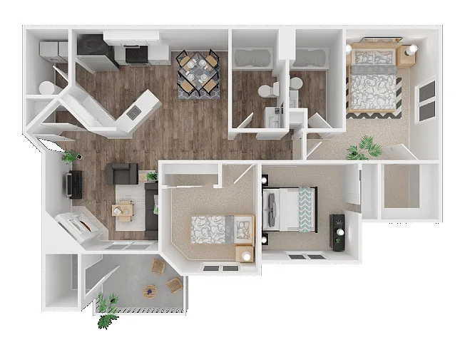 Floor plan 3x2 Reno