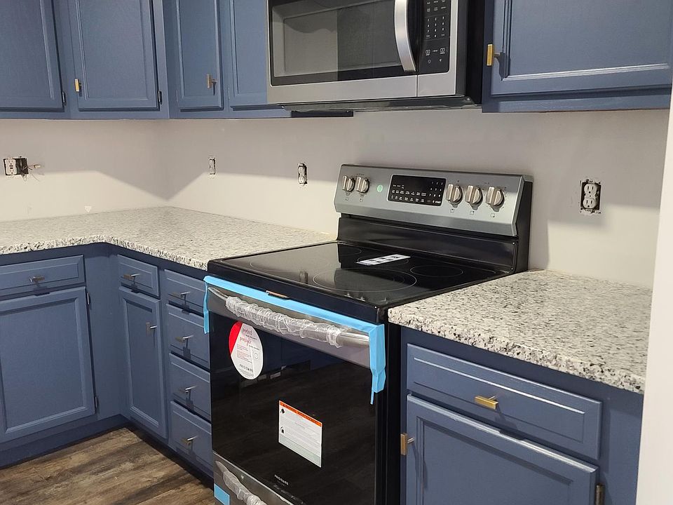 Newly renovated kitchen with brand new stainless steel appliances