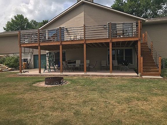 cedar deck on south side