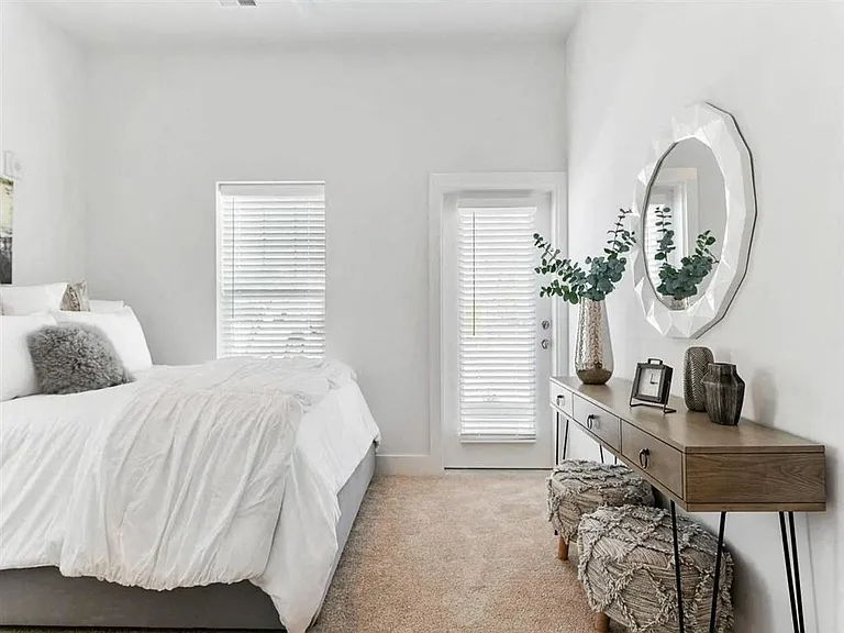 Carpeted bedrooms