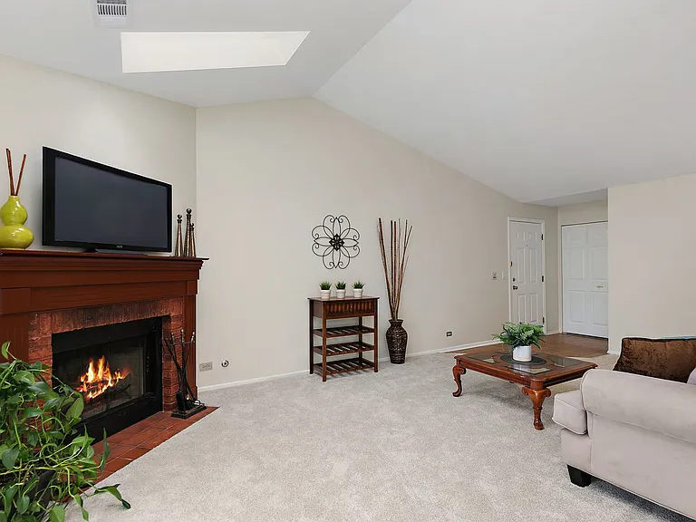Cozy fireplace
