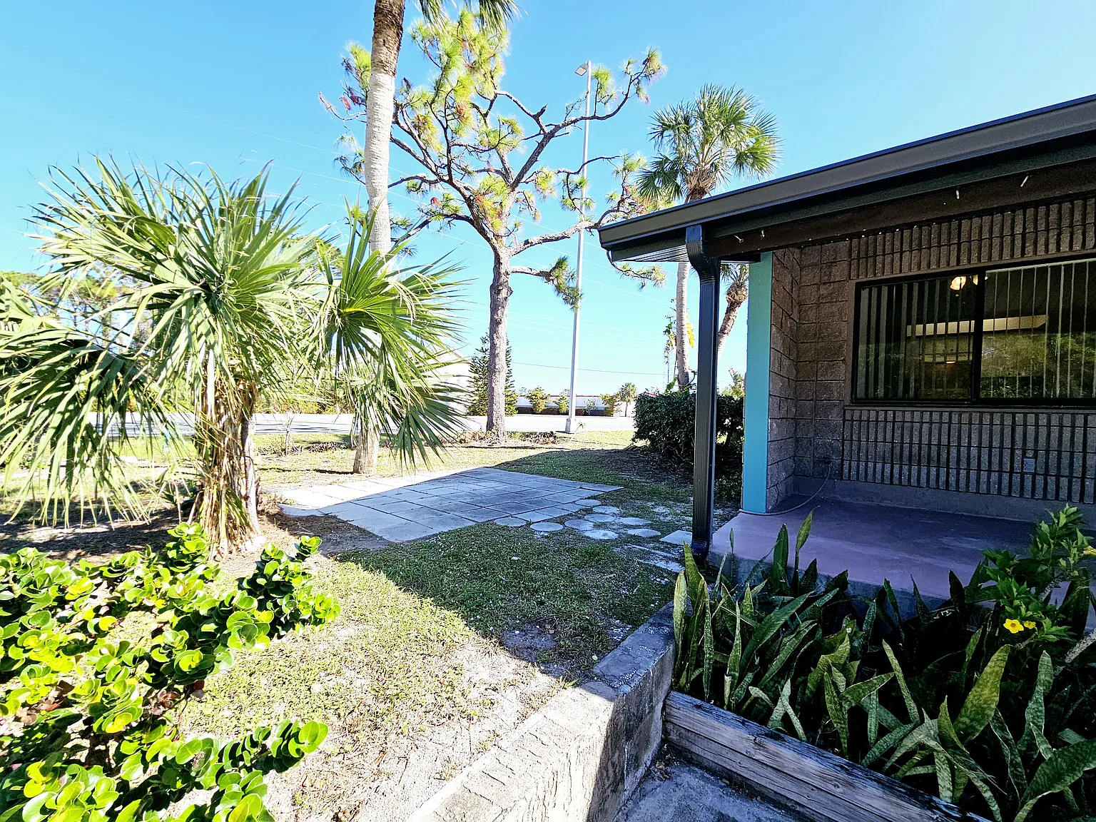 Private patio area