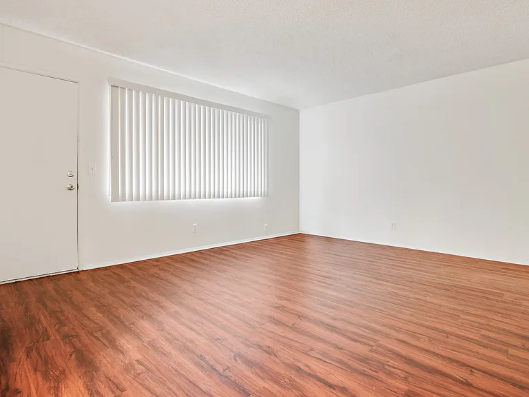 Living room with vinyl plank floors