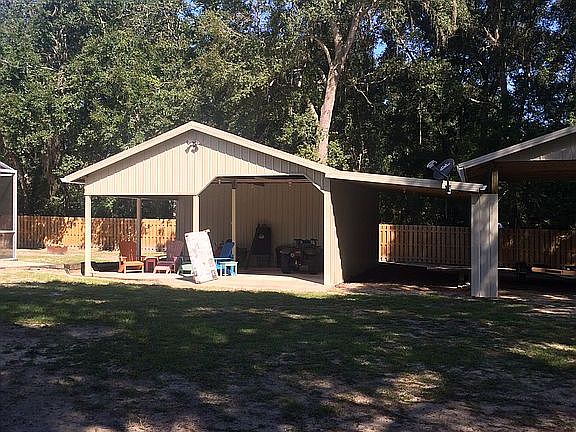 Covered storage area