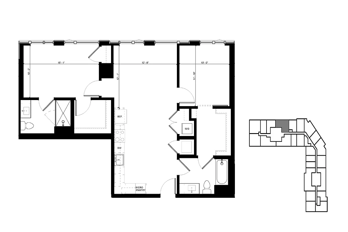 Floor plan C4 2 Bedroom