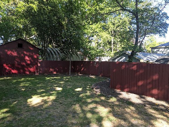Fenced back yard!