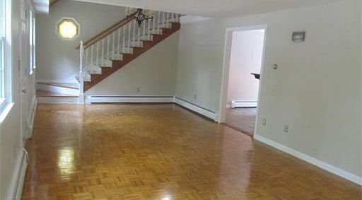 Open living room and dining room