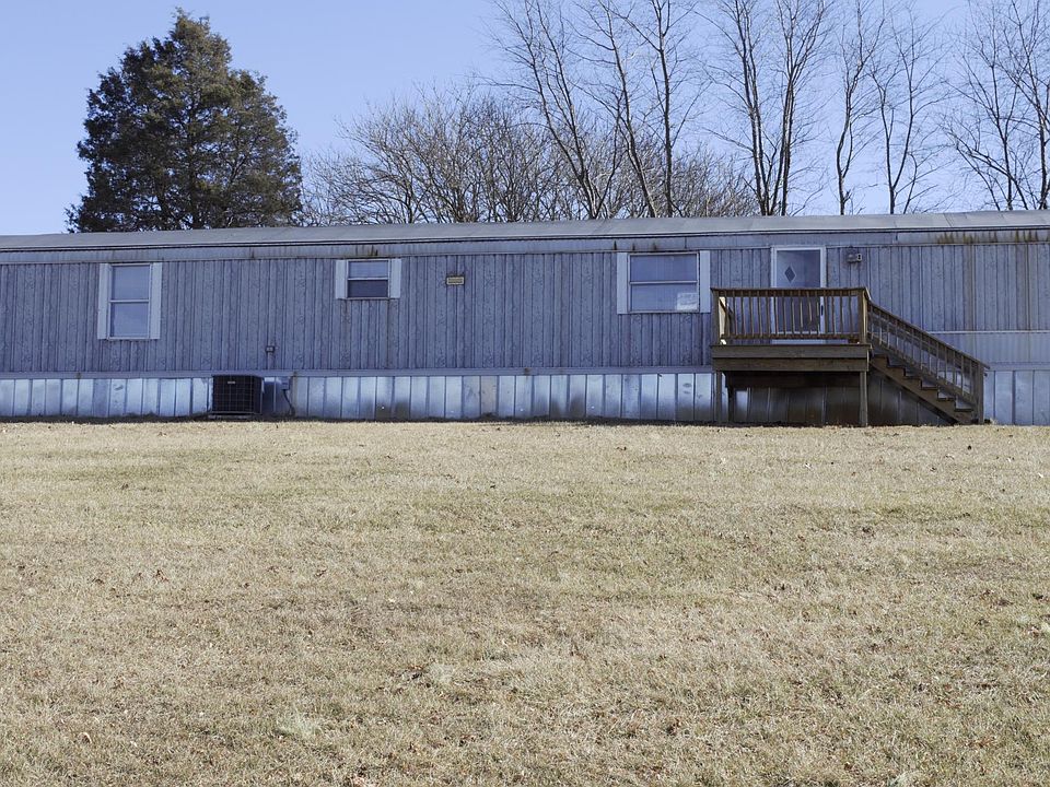 Front of trailer and front yard