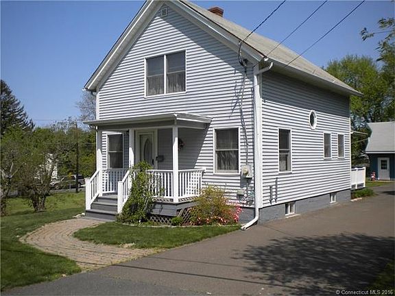 Located on a large corner lot.