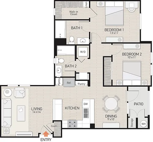 Floor plan Plan F
