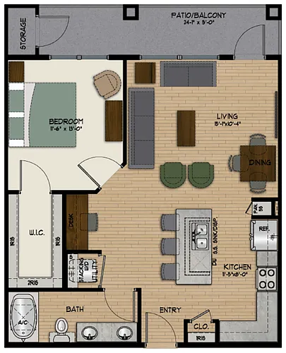Floor plan A2E