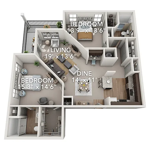 Floor plan B3