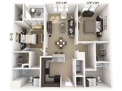 Floor plan B3