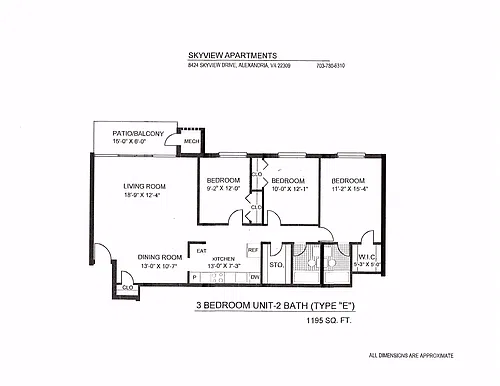Floor plan Type E