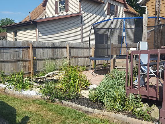 Koi pond & Stamped Patio