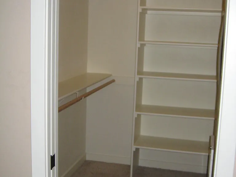 Master bed walk-in closet