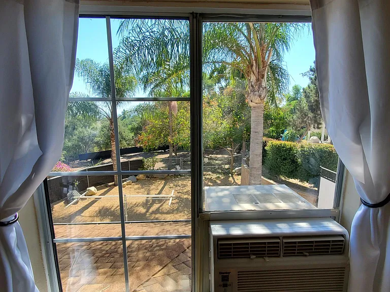 View from dining area