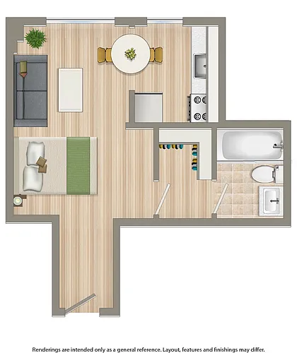 Floor plan Studio B
