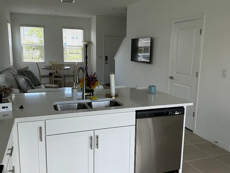 kitchen and 3rd bathroom door