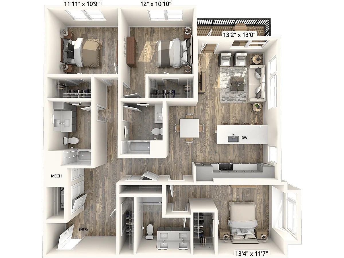 Floor plan C3-1549sf