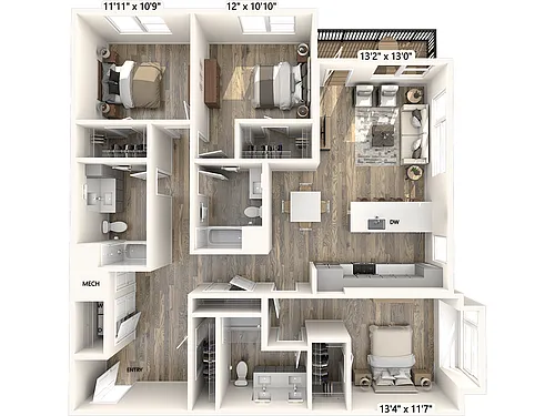 Floor plan C3-1549sf