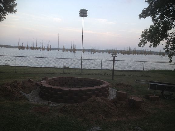 Burn pit with a view. 