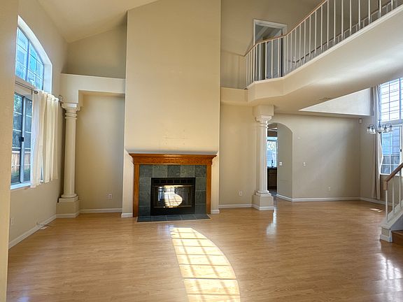 Spacious Living Room with high ceiling.