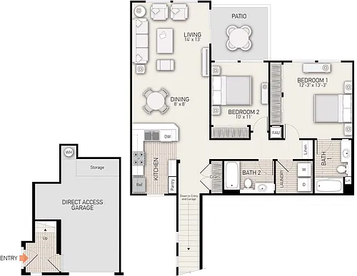 Floor plan Plan D