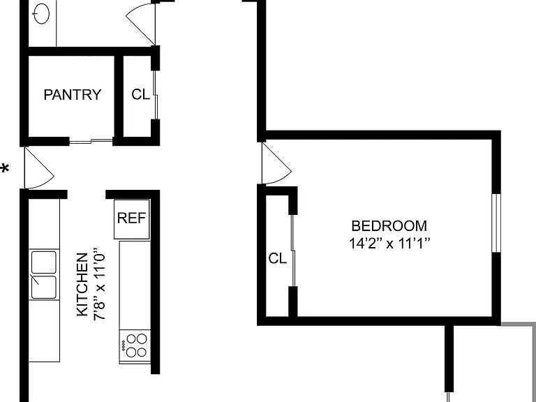 A1 | 1-Bedroom Floorplan A1 | 1-Bedroom Floorplan