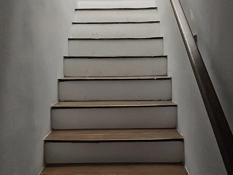 Requires stairs