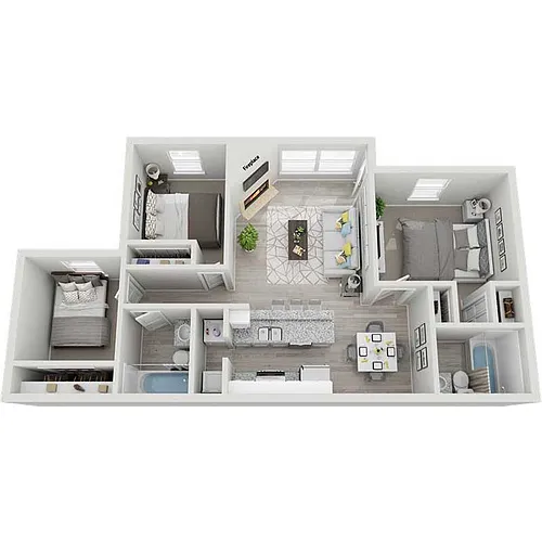 Floor plan Three Bedroom
