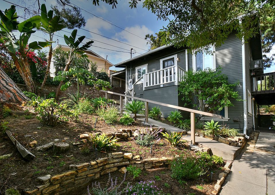 Landscaping to front door.
