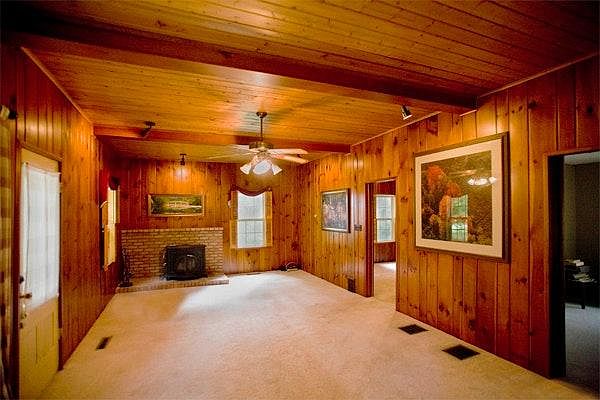 Spacious Living room complete with wood burning stove and ch