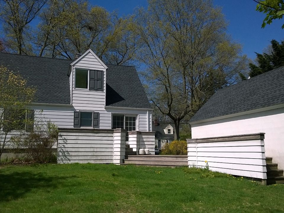 Back yard facing house.