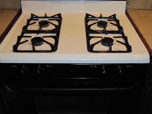 Large gas stove